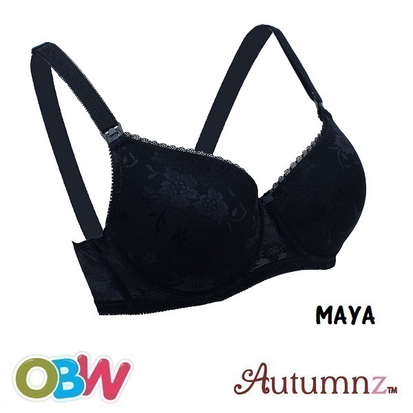 Sports bra Sexy bra bra Autumnz Maya Nursing Bra (No underwire) - Lacy  Black Maternity Bra