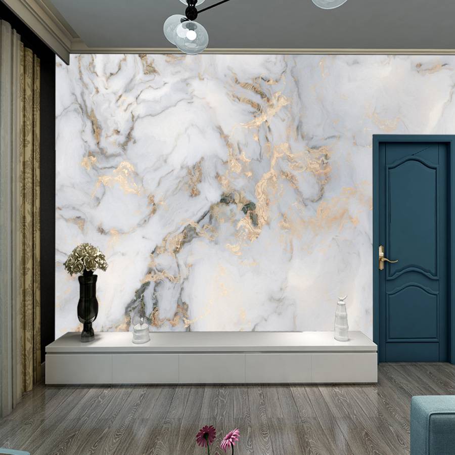 Custom Living Room Waterproof Marble Wallpaper Wall Vinyl Self Adhesive ...