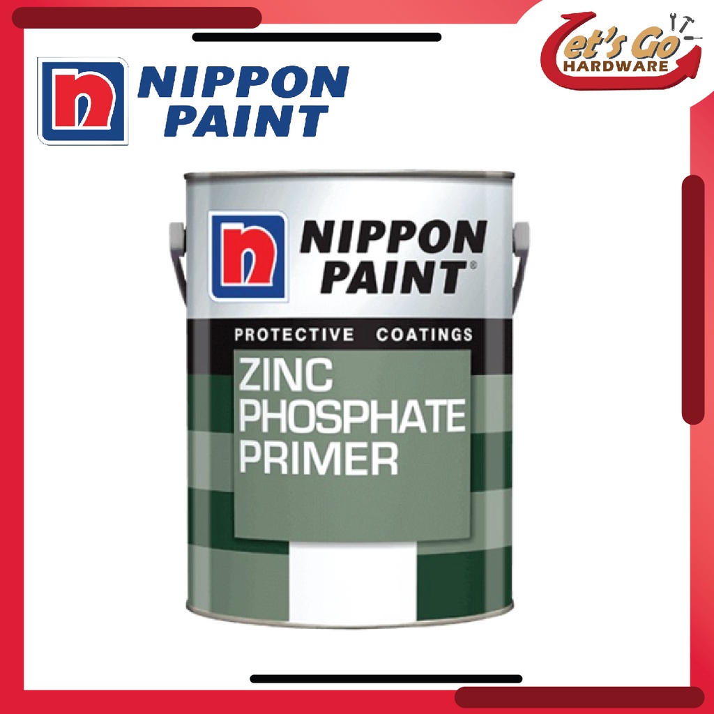 Nippon 5L Zinc Phosphate Primer (Grey Green Color) Shopee Malaysia