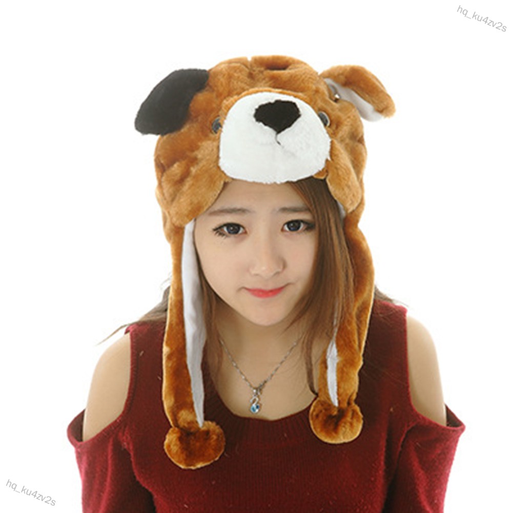 hq_ku4zv2s Cartoon Kids Children Plush Animal Hat Costume Cap Cute Soft ...