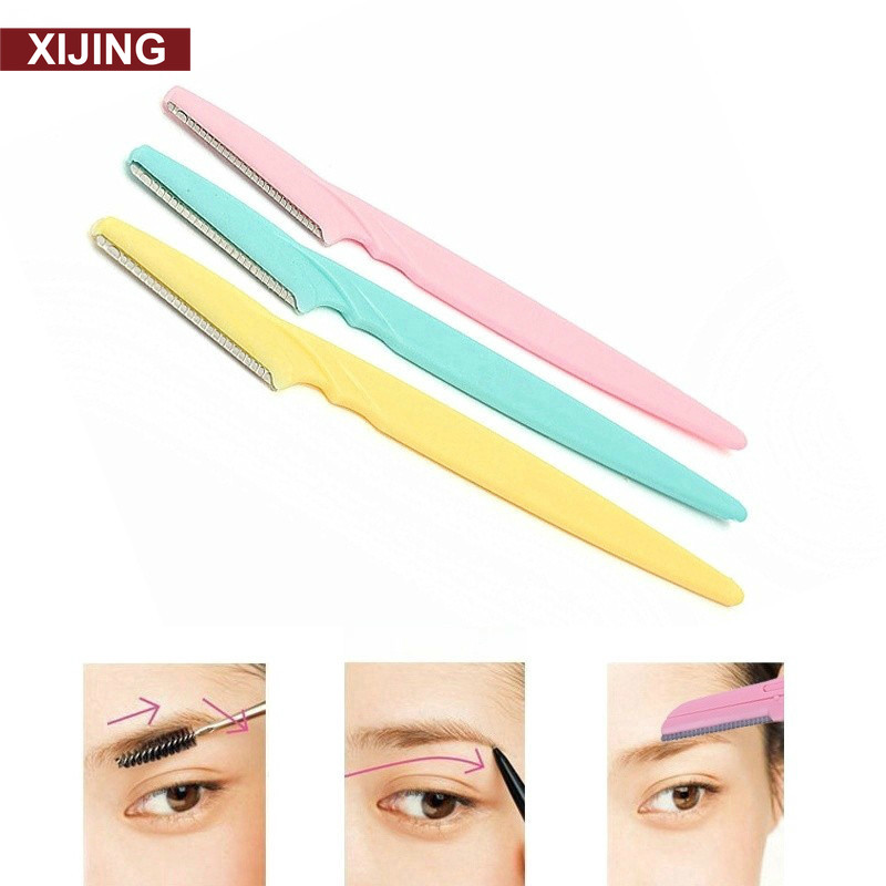 XJ-3pcs/set Three Cosmetic Eyebrow Shaping Knives | Shopee Malaysia