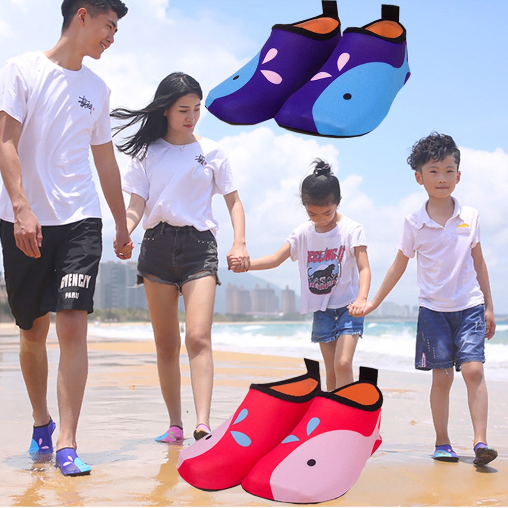 Plus Size Water Shoes for Parentchild Soft Nonslip Beach Swim Shoes