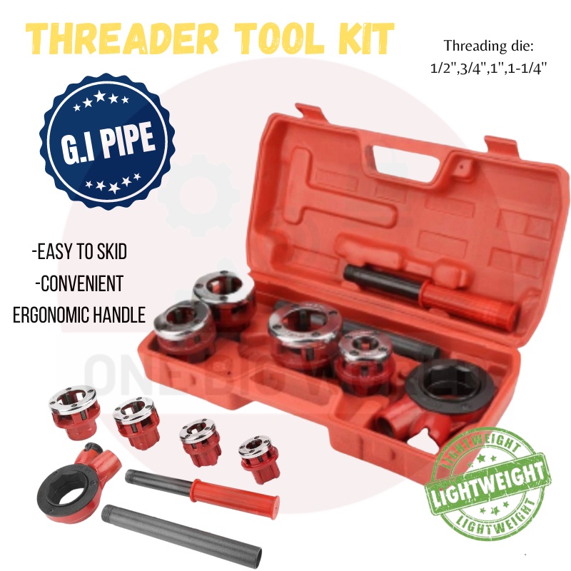 Gi pipe on sale threading tools