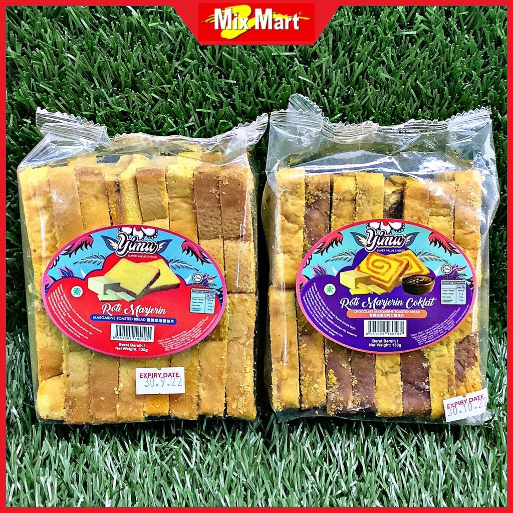 Yimu Margarine Toasted Bread/ Roti Marjerin Original/Chocolate HALAL