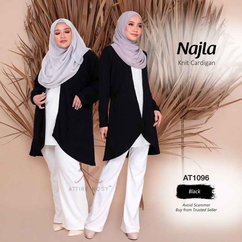 Cardigan muslimah hot sale