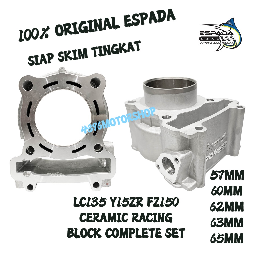 Espada YAMAHA LC135 Y15ZR Y16ZR FZ150 SIAP SKIM Semi Dome Racing ...