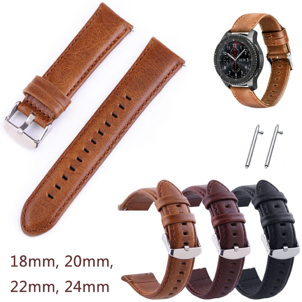 Cowhide Watchband 18mm 20mm 22mm 24mm Retro Calf Leather Band Watch ...