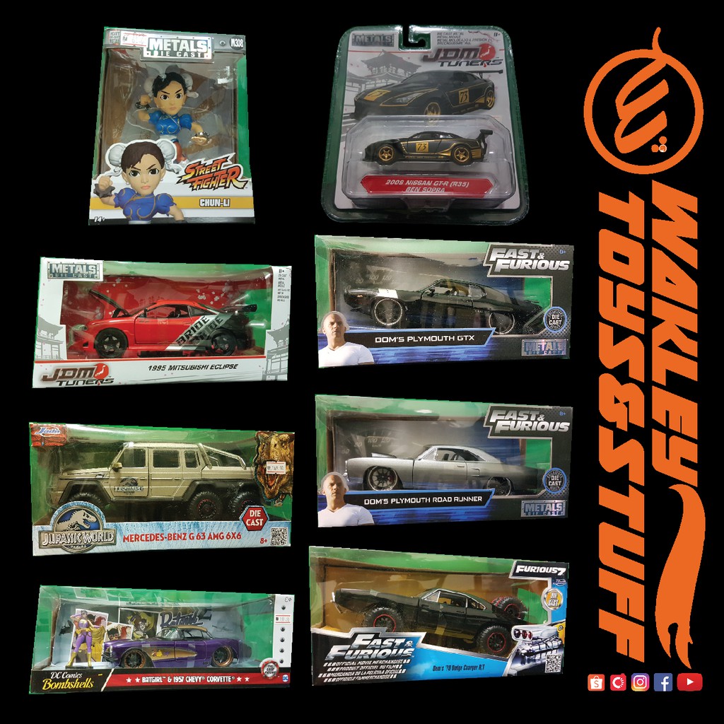 JADA TOYS METALS DIE CAST CHUN-LI NISSAN GT-R R35 MITSUBISHI ECLIPSE ...