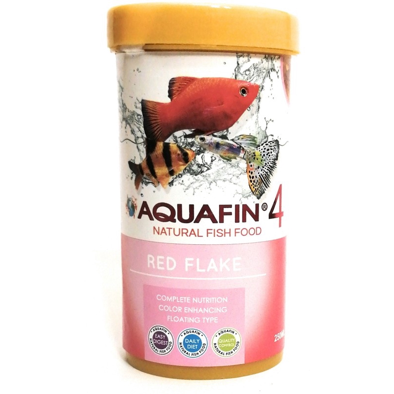 Aquafin 4 Natural Fish Food Red Flake 250ml/50g Shopee Malaysia