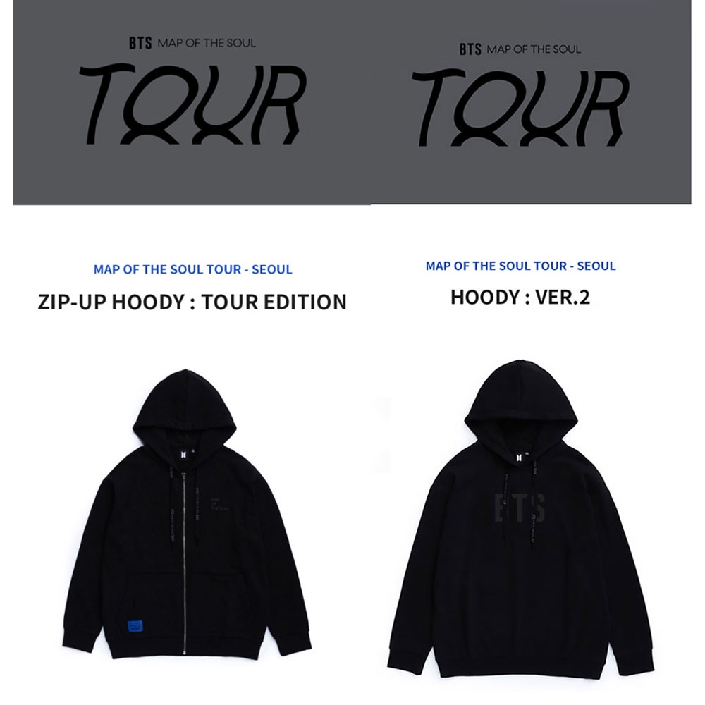 BTS MAP OF THE SOUL TOUR ZIP-UPフーディ 可愛かっ XL