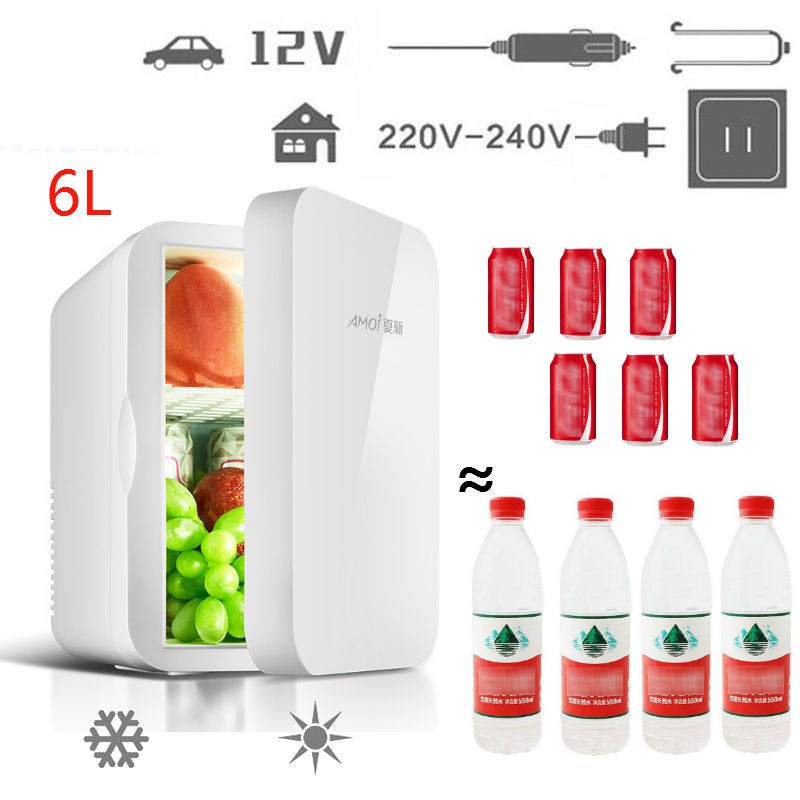 6L Electric Cooler and Warmer Car Refrigerator Portable Mini Fridge