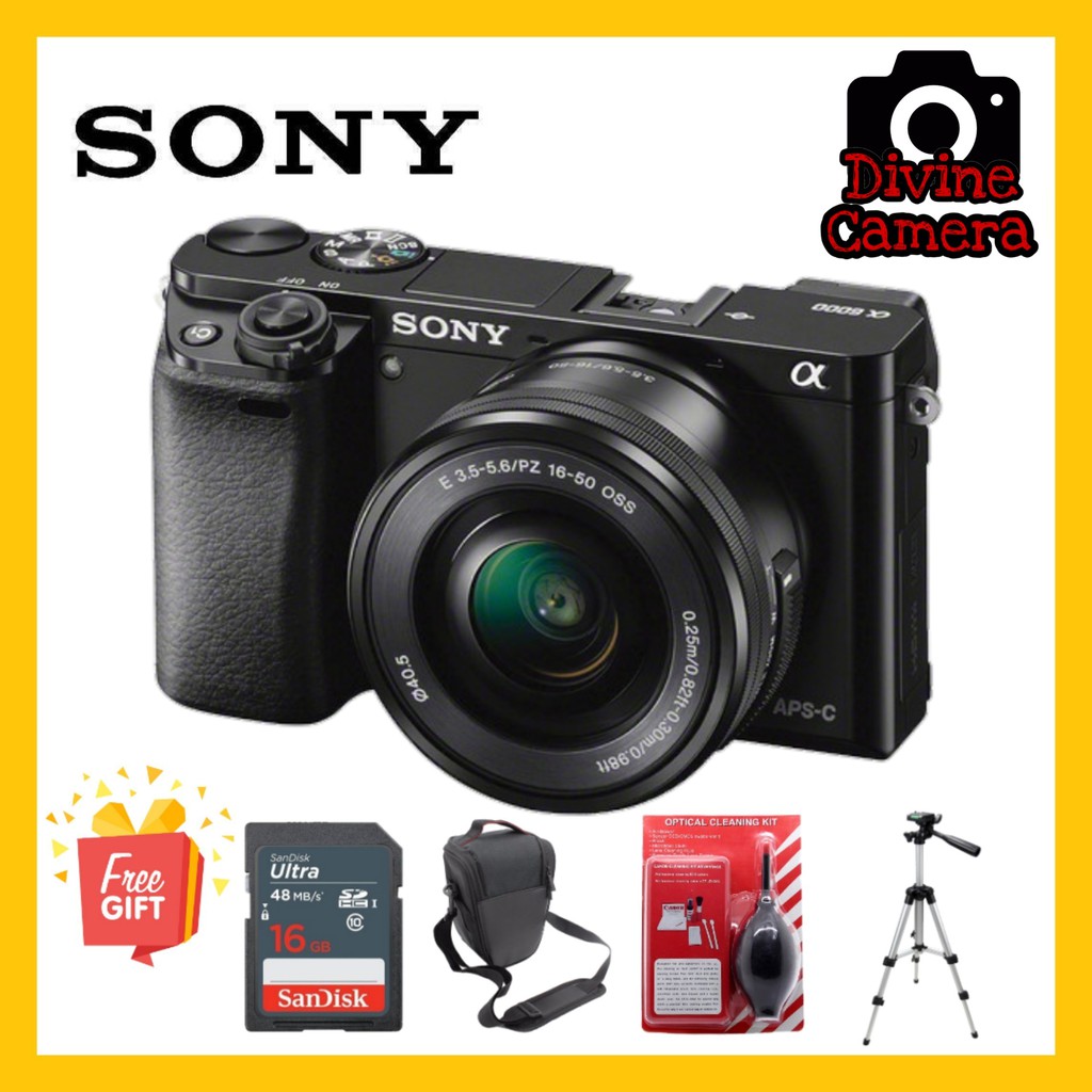 Sony Alpha a6000 Mirrorless Digital Camera with 1650mm Lens (Black