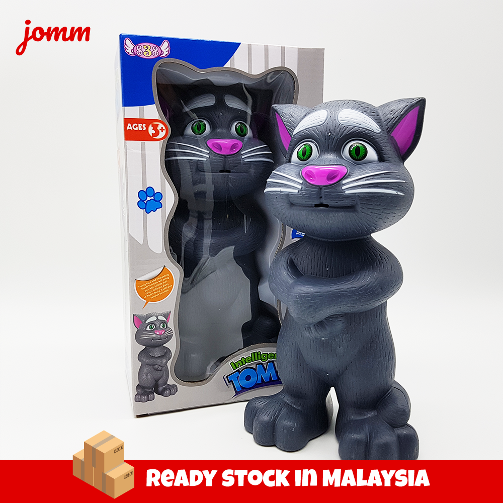 Jomm Talking Tom Cat Intelligent Touch Record Story Tell Music Sing |  Shopee Malaysia