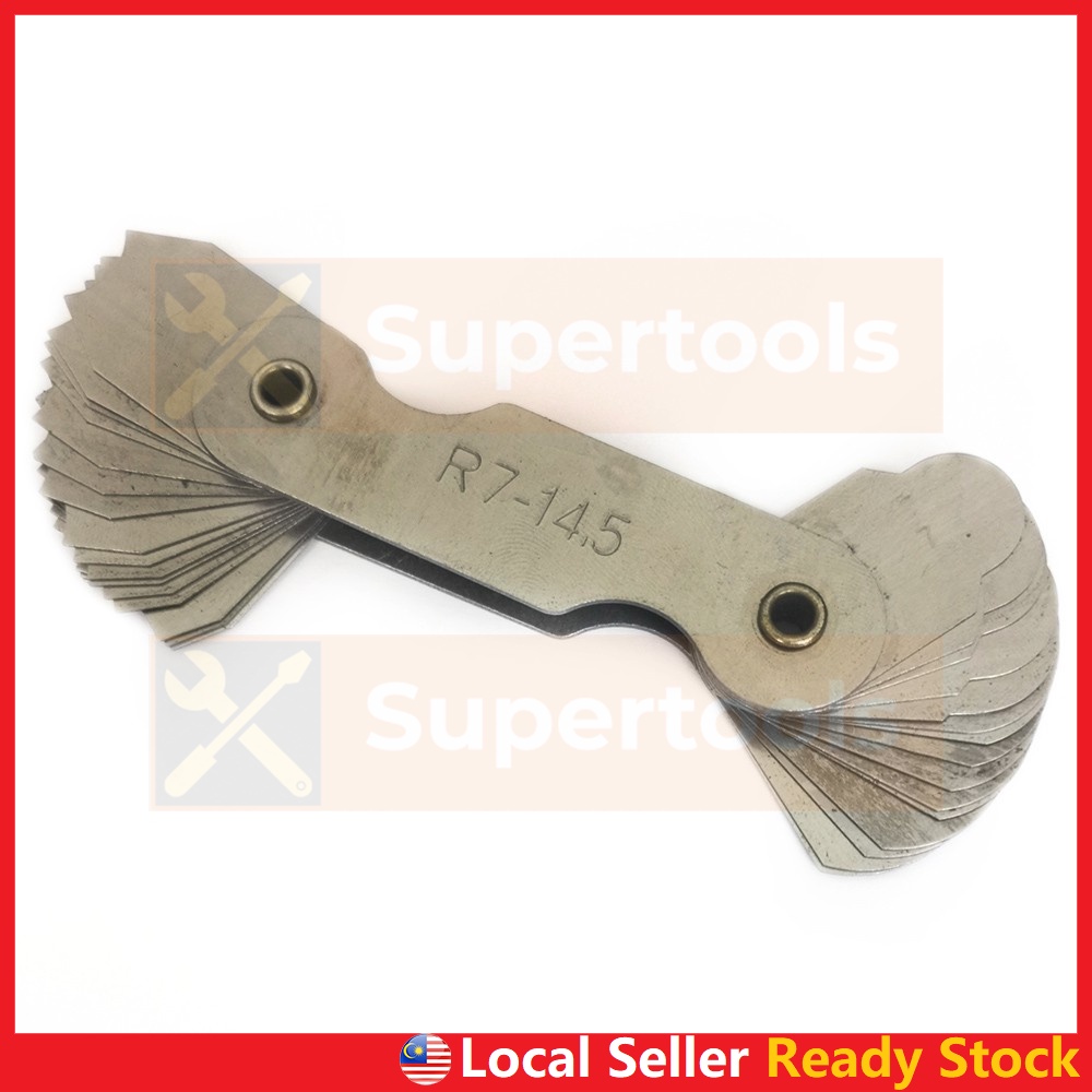 Radius Gauge R1R100 Fillet Gauge Feeler Metric Engine Cylinder Head