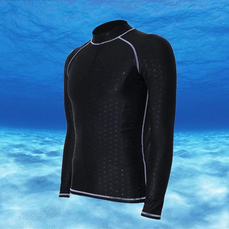Stock Selangor Adult Men Long Sleeves Swimwear Surf Swim Shirt Diving