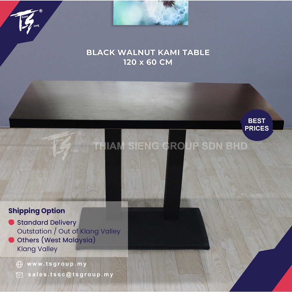 TSBRILLIANT Meja Moden KAMI - Meja Makan Kontemporari 60X120cm | Shopee ...