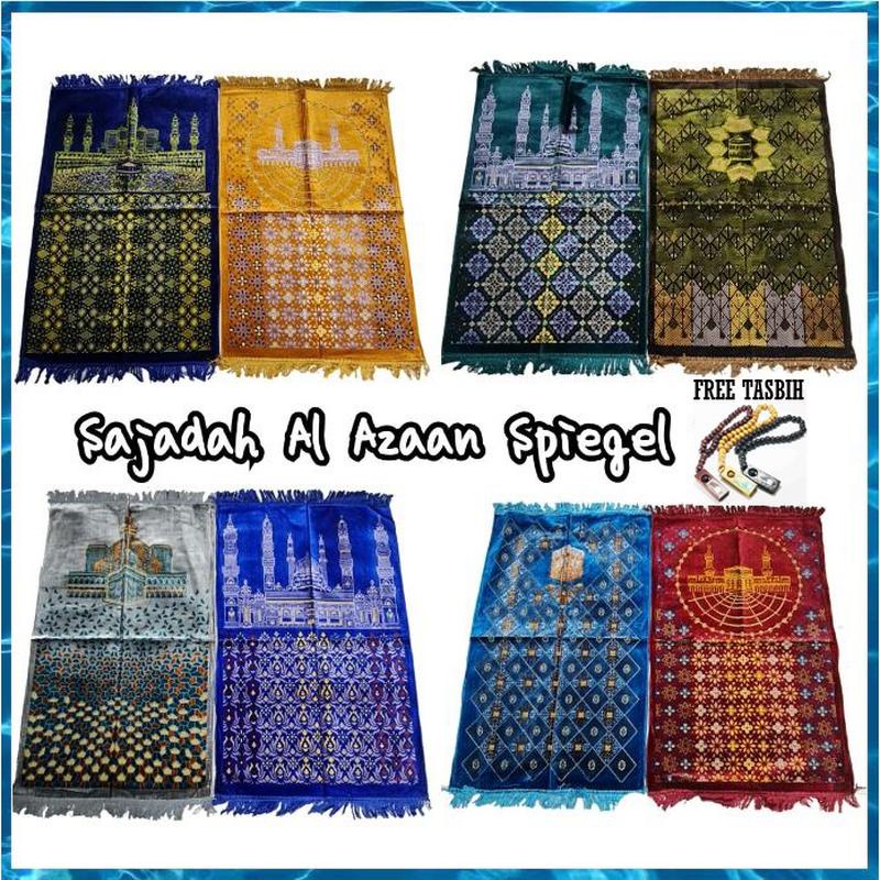 Sajiro Sajadah Plain Prayer Rug Rosal Small Prayer Rug Light Blue Turkish Prayer Rug Turkey