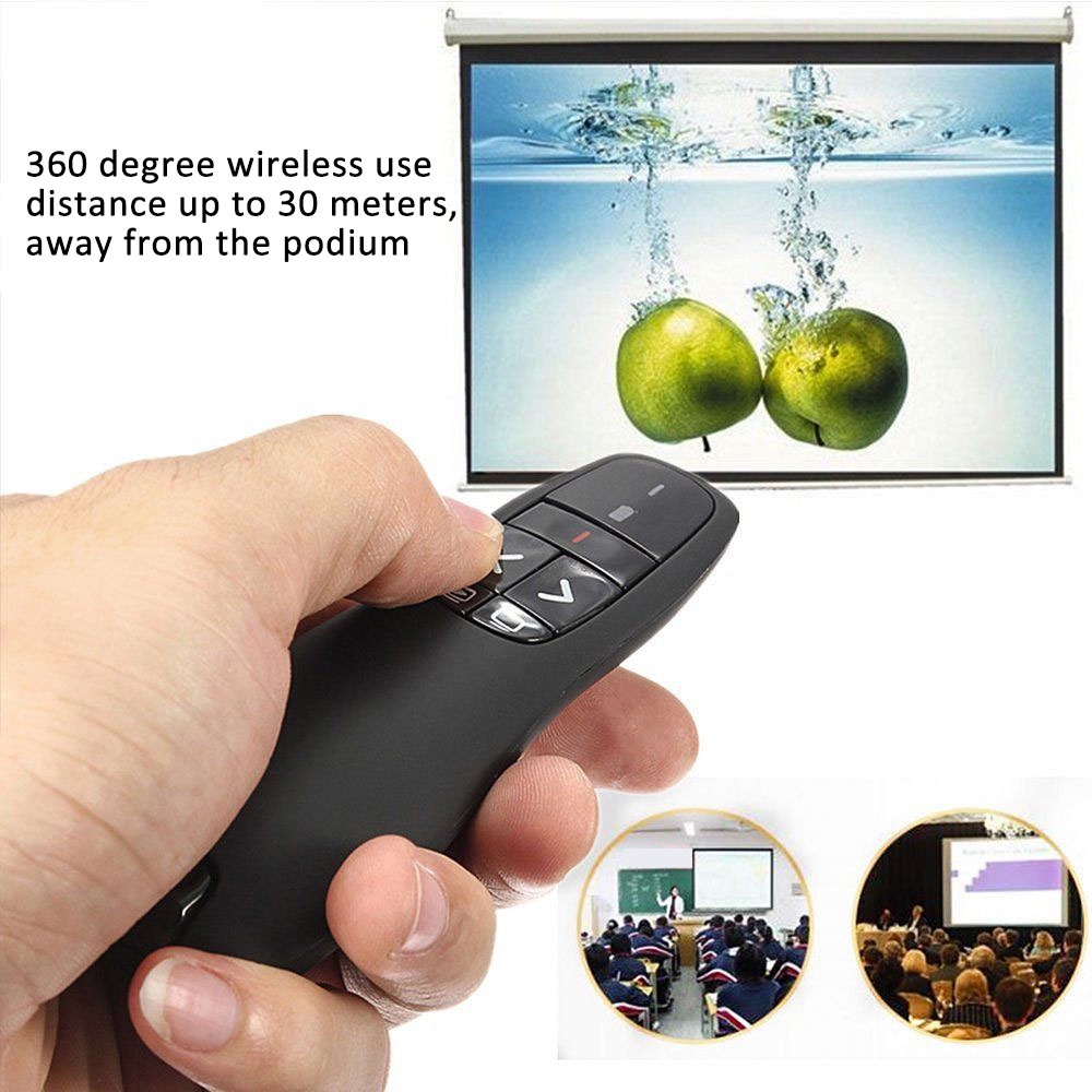 R400 2.4Ghz USB Wireless Presenter Page Turning Pen With Red Light Spot ...