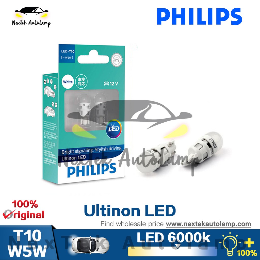 philips ultinon led t10 w5w 11961ulw