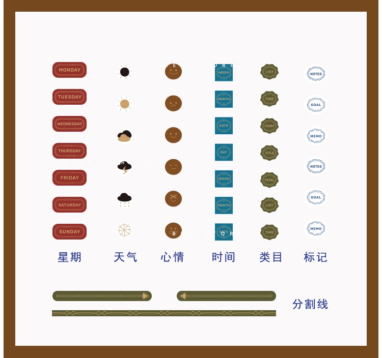 【858pcs】Diary Stickers Colored Multipurposed PVC Sticker Minimalist ...