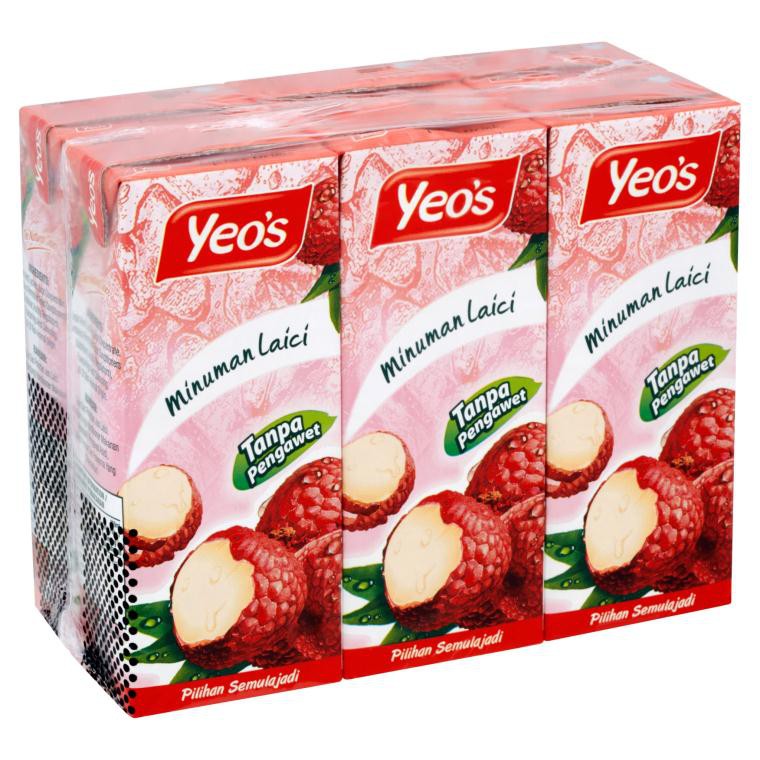 Yeo's Drink 6 units Tea Bunga / Laici / Water Melon / Soya / Teh Ais ...