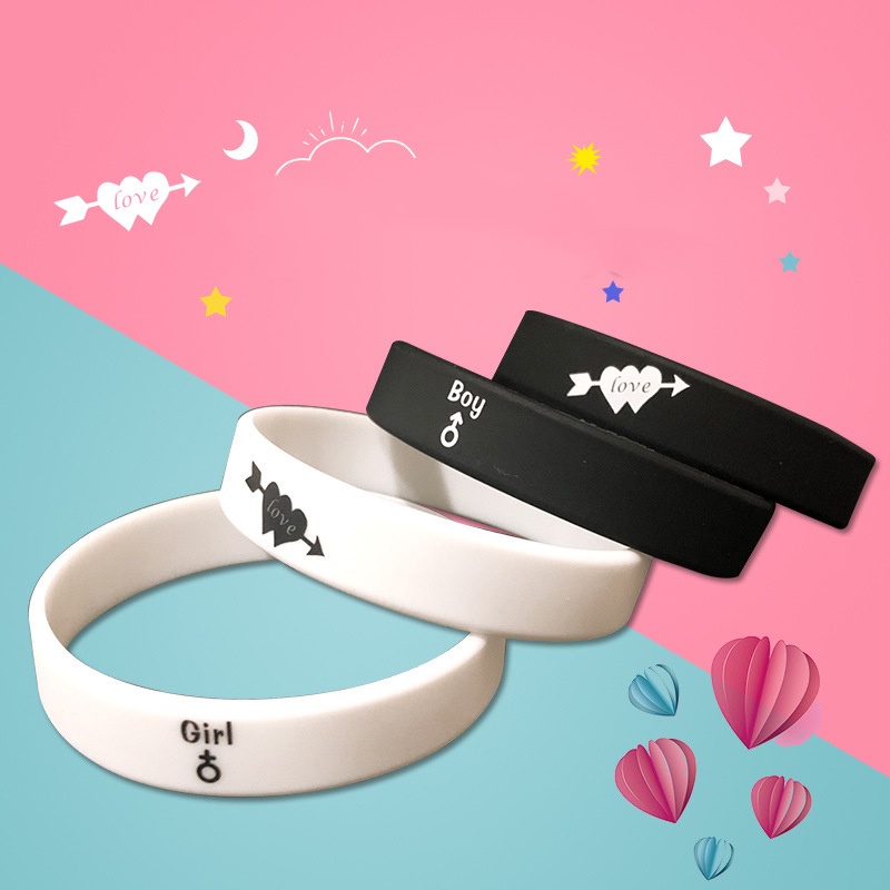 Silicone deals couple bracelets