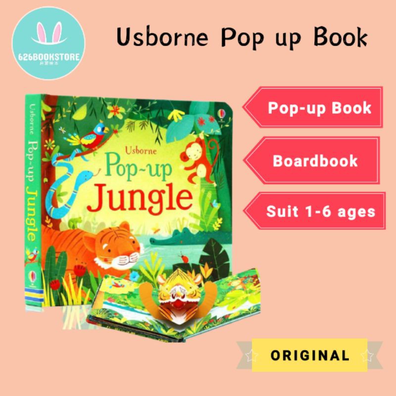 Usborne Popup jungle Series Popup Board books By Fiona Watt Original