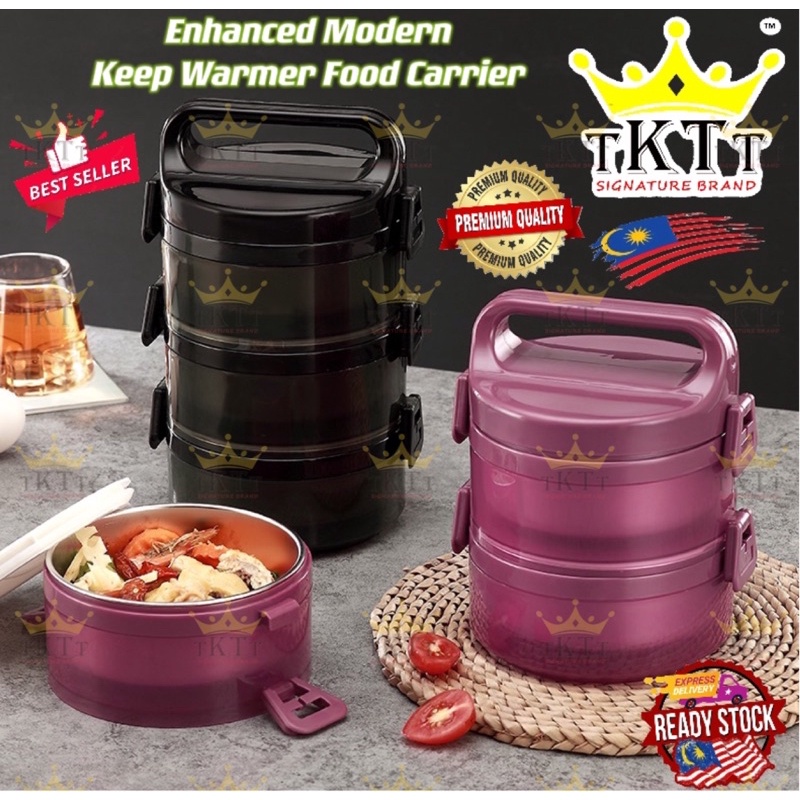 TKTT Tier SUS304 Food Carrier Tiffin Carrier Portable Stainless