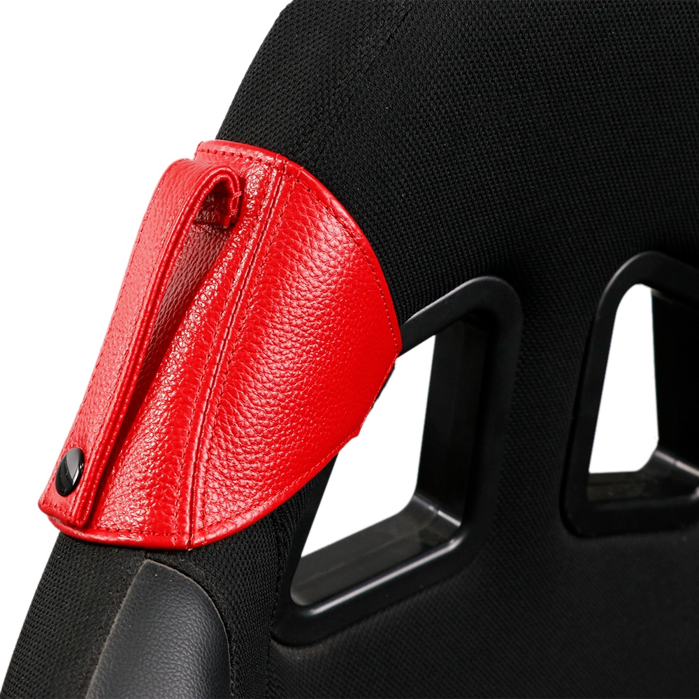 JDM Racing Bucket Seat Belt Guide Holder Protector Genuine Leather for
