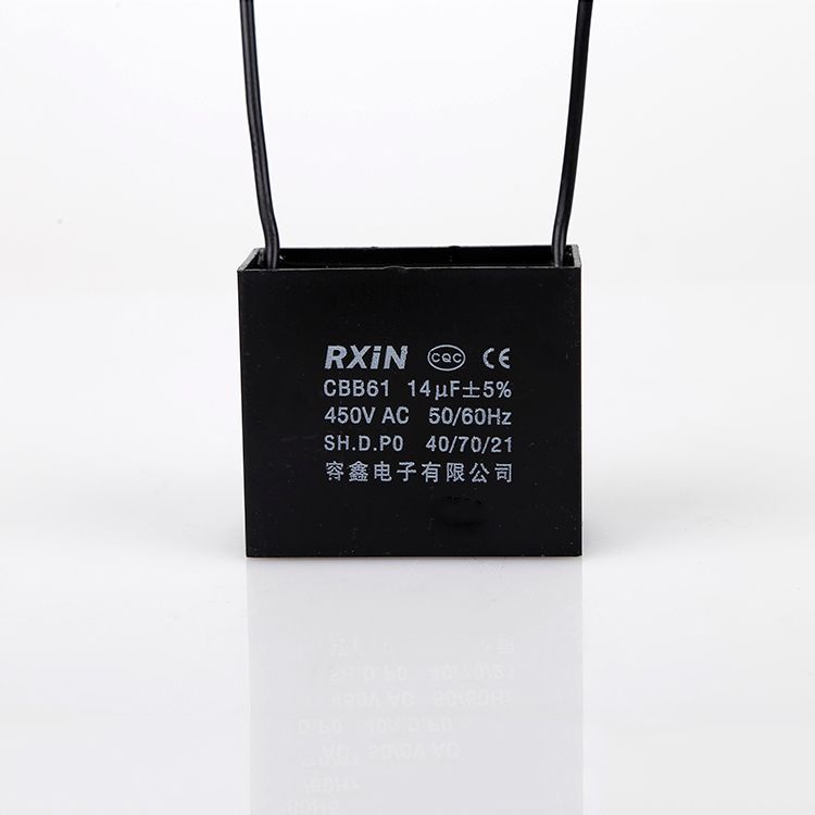 Rxin 14uf Capacitor CBB61 14UF 450VAC Wires +5 Ceiling fan Motor Capacitor,Run Capacitor