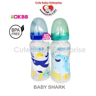 OKBB Twin Pack Baby Feeding Bottle Standard Neck Teats Feeding