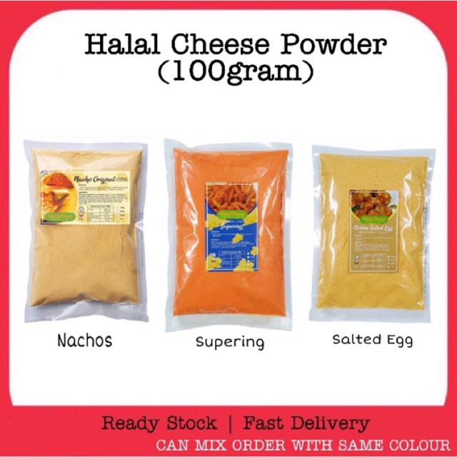 Cheese Powder Halal Cheese Powder Original & Spicy Golden Salted