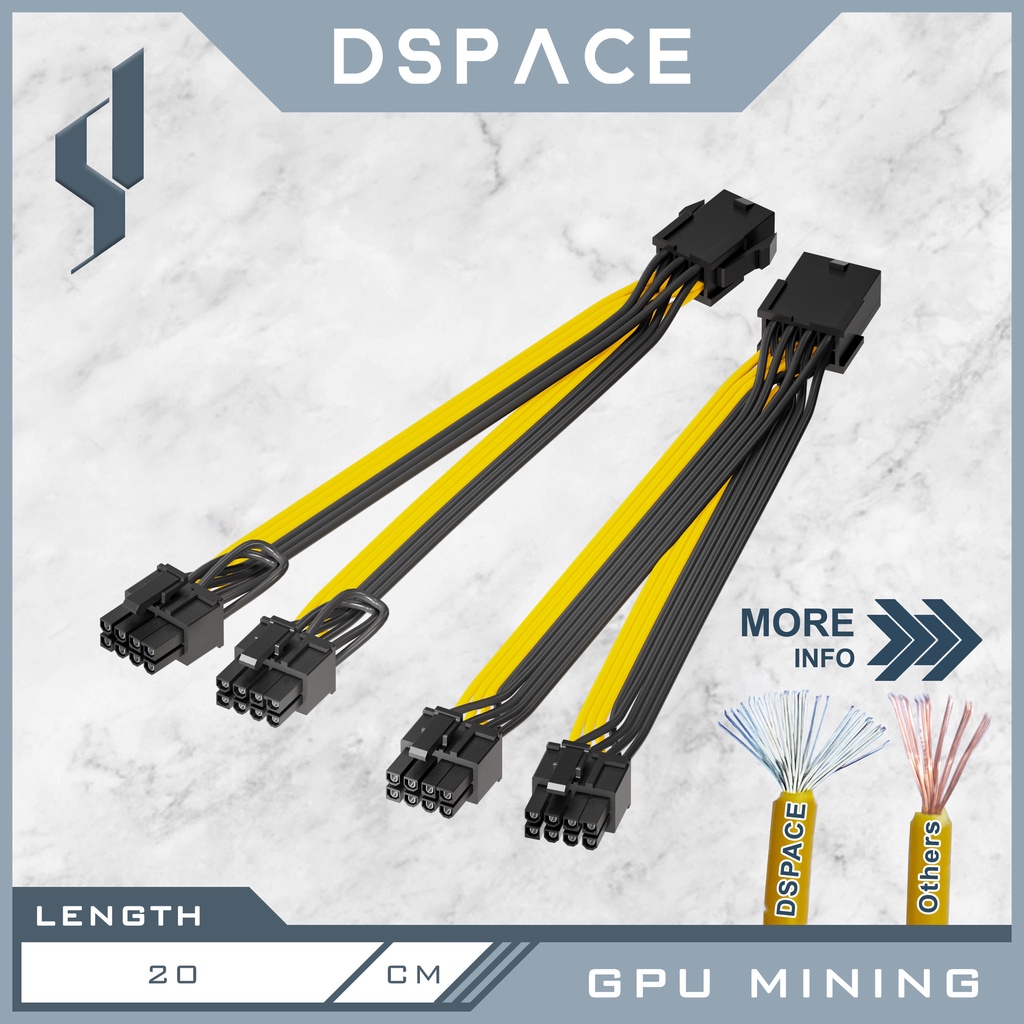 Pin Pcie Splitter Mining PCIe Pin Splitter Cable Pin To Dual 6+2