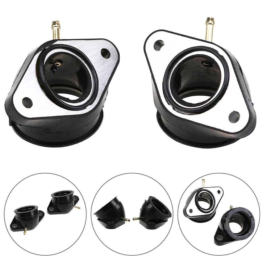 Cicony 2 Stuks Carburateur Inlaat Manifold Boot – Voor Yamaha Virago XV400, XV500 En XV535 – Rubber/aluminium, Met O-ringen