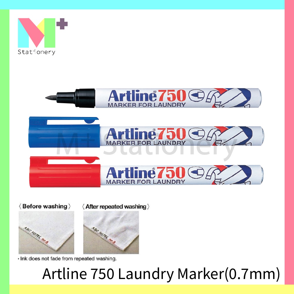 Artline 750 Laundry Marker Pen 0.7mm (1'pcs) Shopee Malaysia