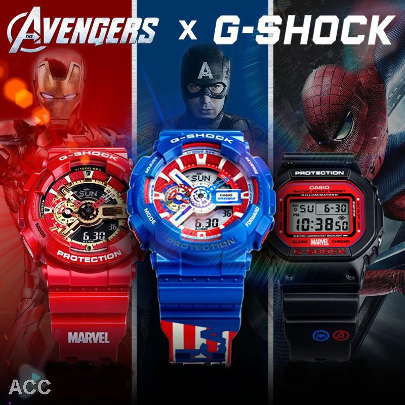 sports watch Malaysia 3 Year Warranty Casio G Shock Avengers Marvel Kids Watch Jam Tangan Lelaki Shopee Malaysia