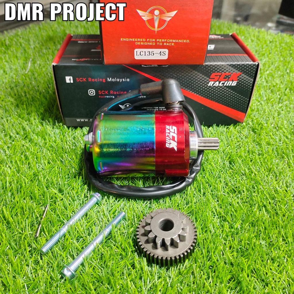 SCK Y15V1 / V2 / LC4S / RS150 RACING STARTER MOTOR KIT WITH STATER GEAR ...