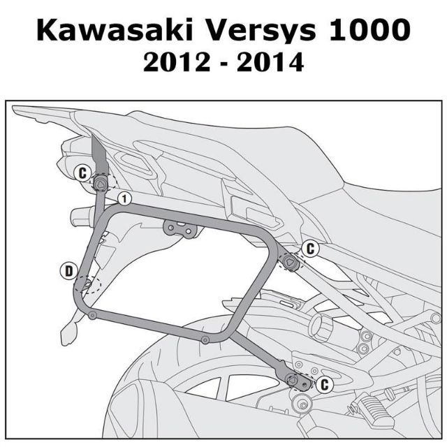 Kappa side box bracket for kawasaki /honda/yamaha | Shopee Malaysia