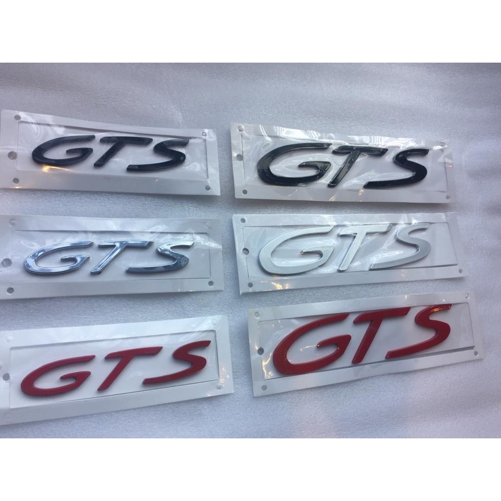 Porsche GTS Emblem ( Chrome / Black / Red ) | Shopee Malaysia