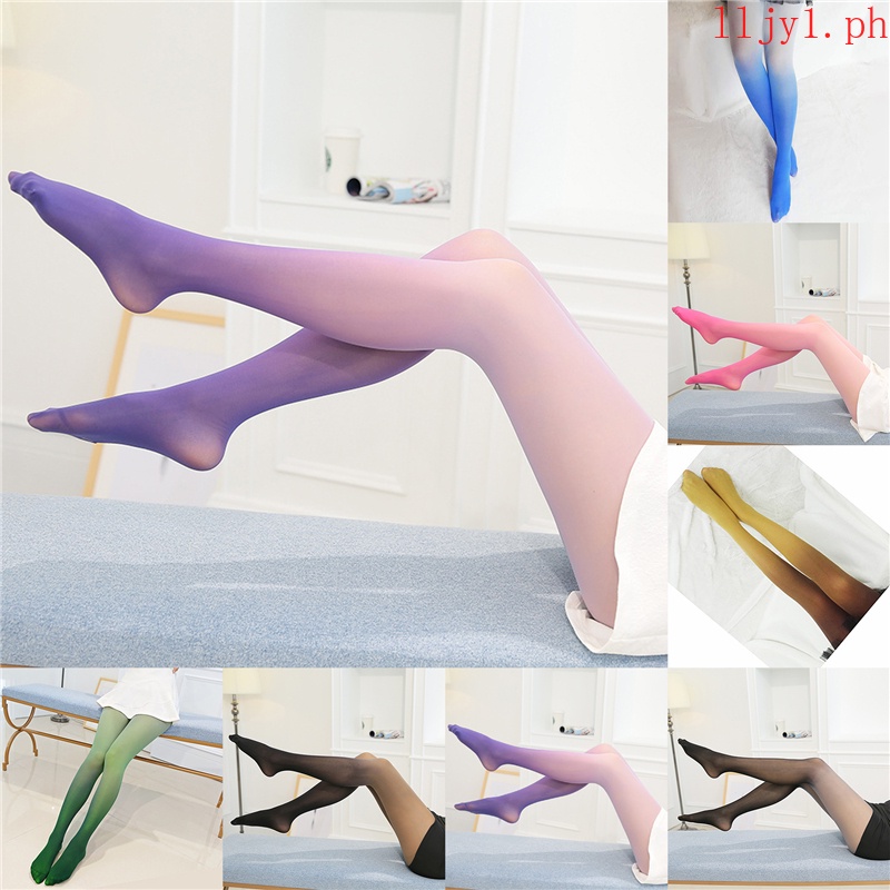 Lilysexy Warm Fashion Gradient Color 15d30d80d Women Legging Lingerie Tights Pantyhose 9553