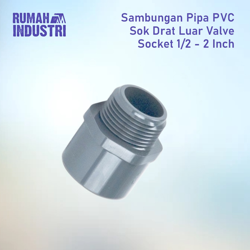 GOOD! PVC Pipe Connection Outer Thread Socket Valve Socket 1/2 - 2 Inch ...