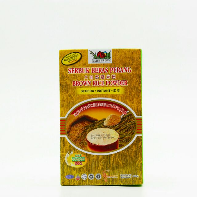Nature's Own Brown Rice Powder 400grams Shopee Malaysia