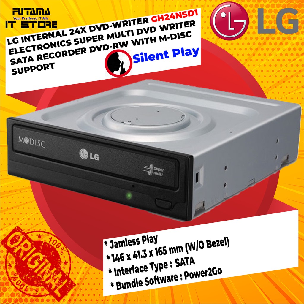 LG INTERNAL 24X DVD-WRITER GH24NSD1 ELECTRONICS SUPER MULTI DVD