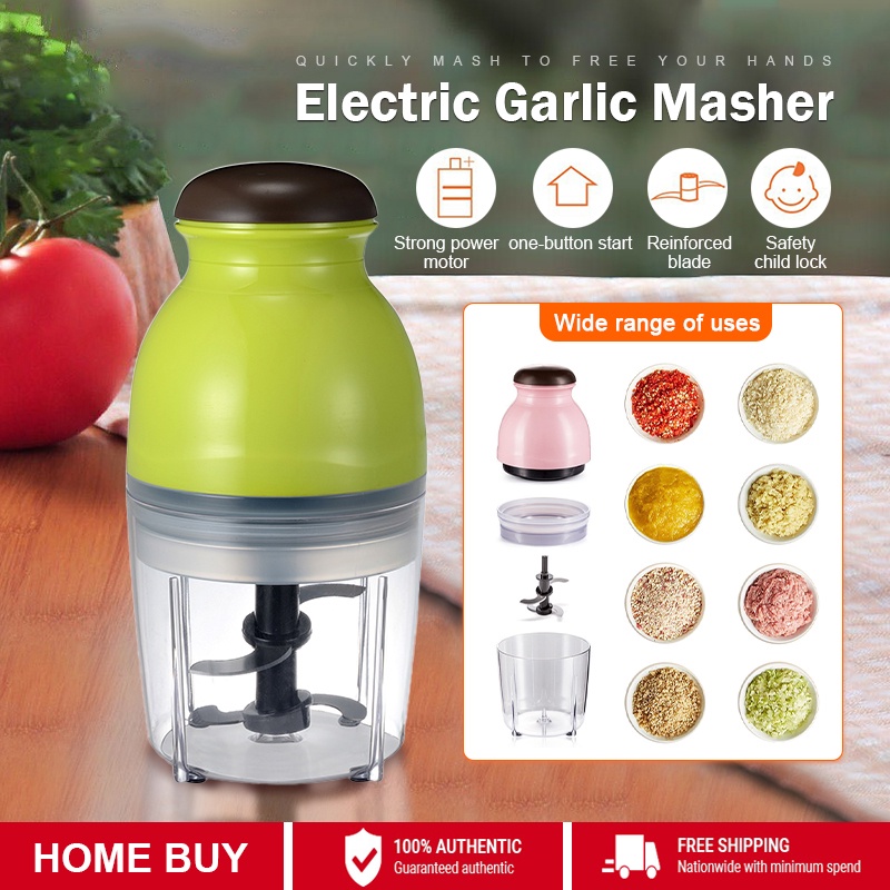 Home Garlic Masher Meat Grinder Cooking Blender Mini Children's