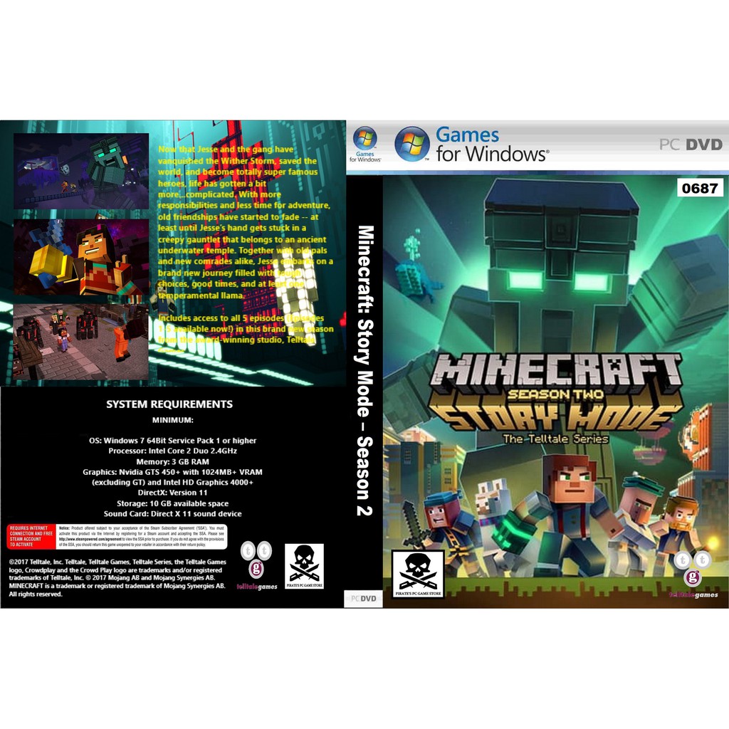 MINECRAFT: STORY MODE - SEASON 2 PC video games download by Google Drive  decompress with Winzip Winrar - Price history & Review, AliExpress Seller  - GoodLuckyEveryday Store