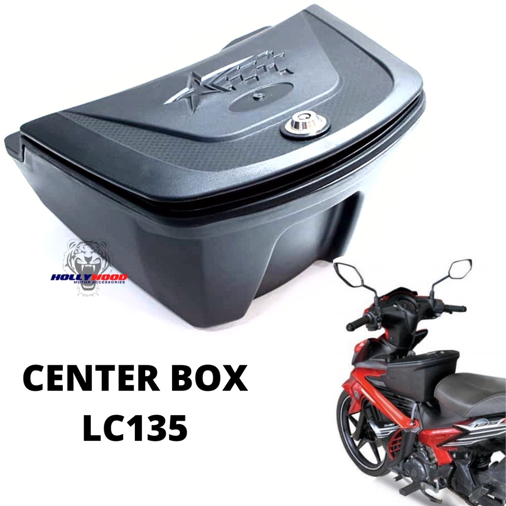 Y15 LC135 CENTER BOX WITH KEY LOCK AND BRACKET / BAKUL TENGAH MOTOR ...