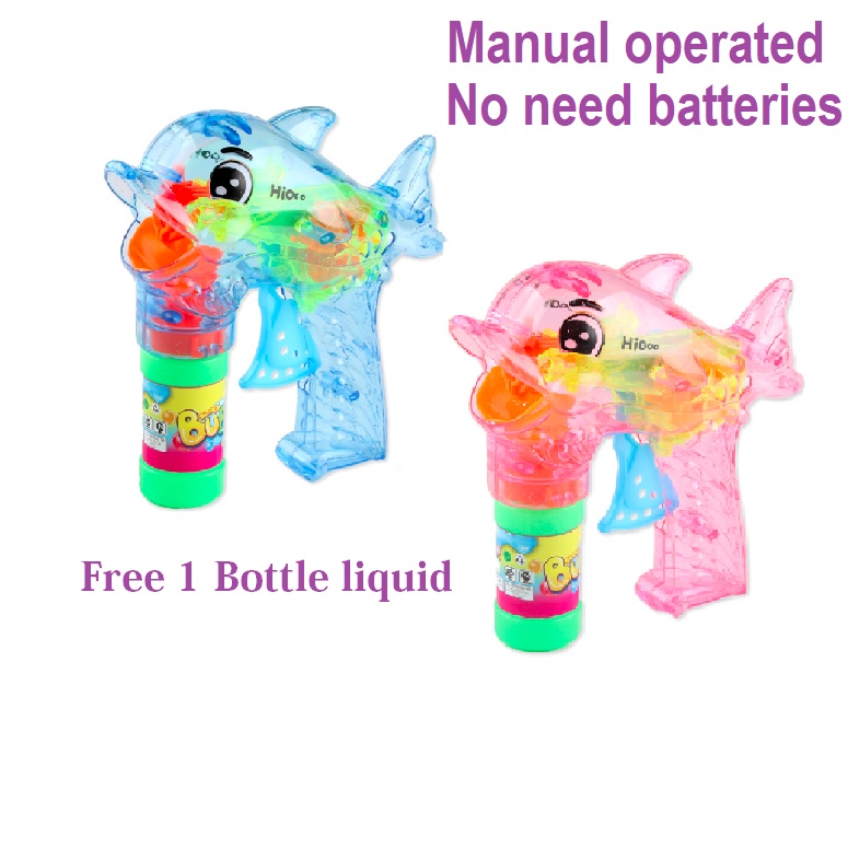 [Ready Stock] Easy Operate Bubble Gun (No Need BATTERIES) free 1 bottle