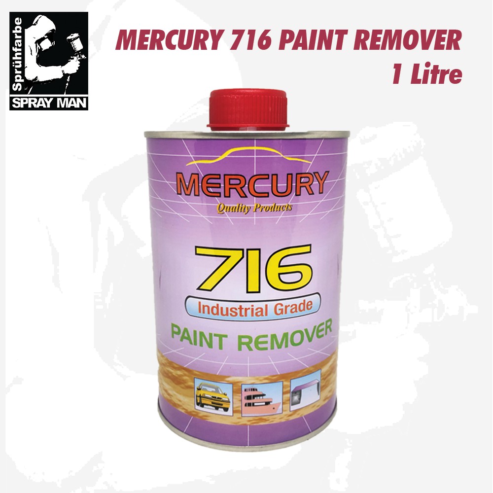 MERCURY 716 PAINT REMOVER & SPRAY MAN SUPER STRONG PAINT REMOVER 1L