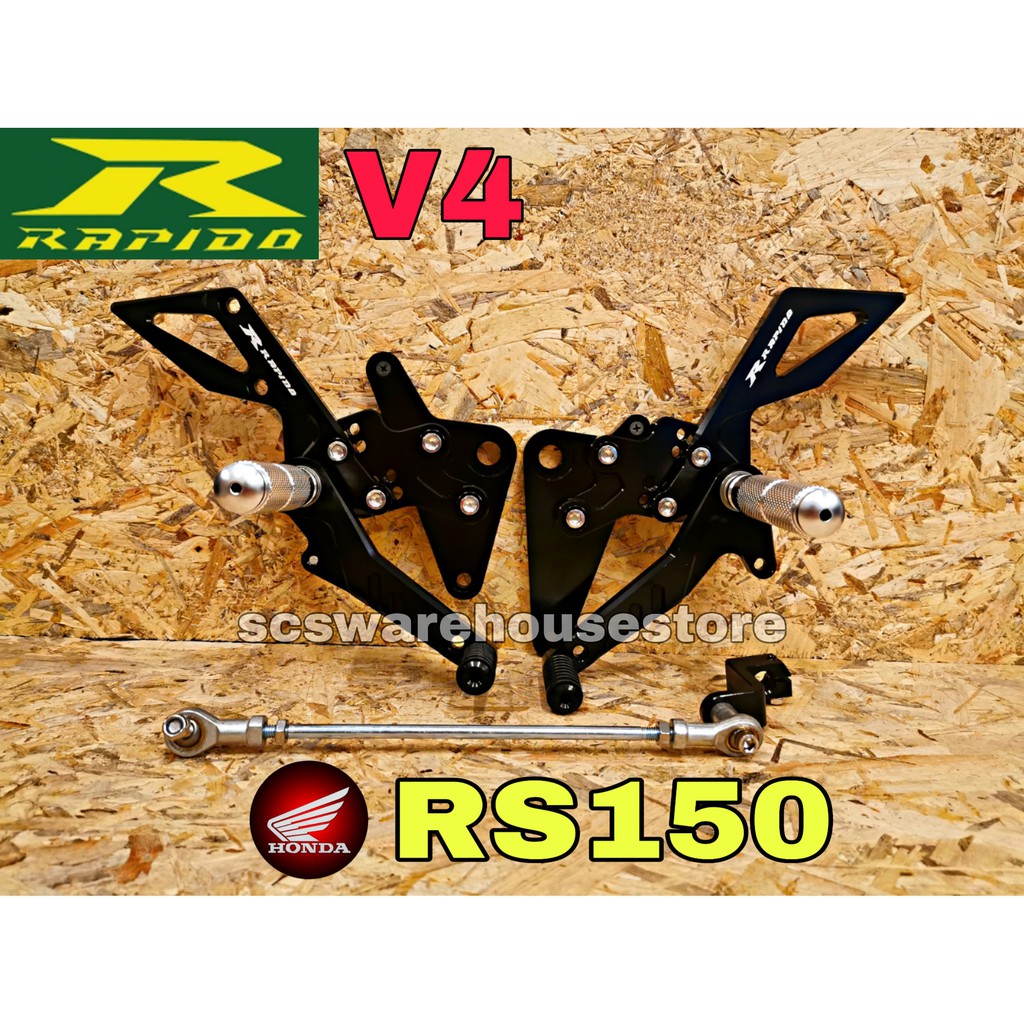 Racing Footrest RS150 / Single Footrest V4 / V3 Rapido Honda RS150R