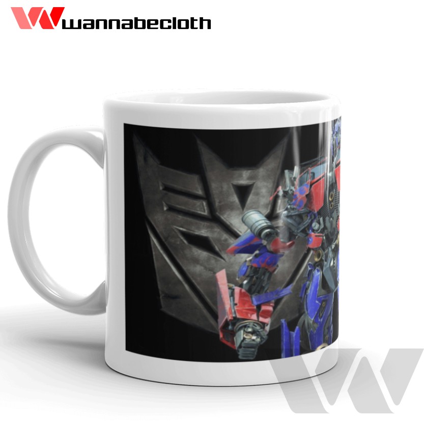 Transformers Glass Mug Transformers Optimus Prime Souvenir | Shopee ...